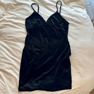 Cotton Candy Black Velvet Dress